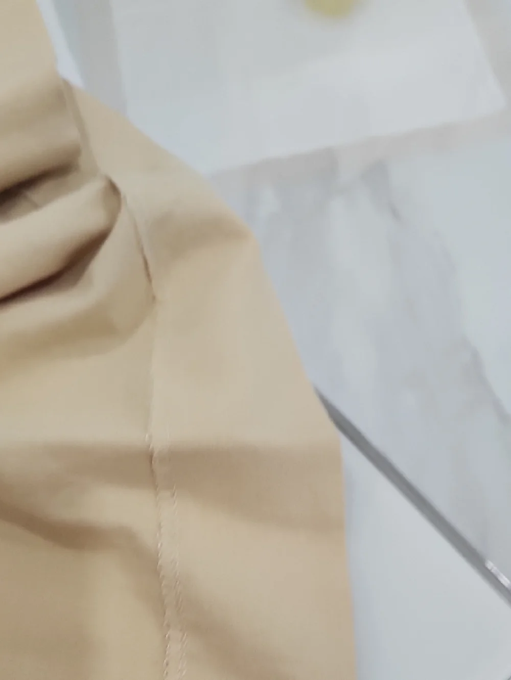 POMANDER place Tan V-Neck Short Sleeve Mini Dress - Picture 10 of 11